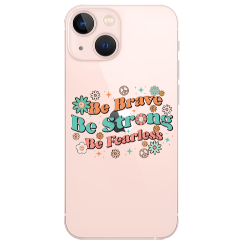Apple iPhone 13 Be Brave Transparent Silicone TPU Θήκη