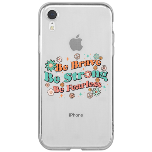 Apple iPhone Xr Be Brave Transparent Silicone TPU Θήκη