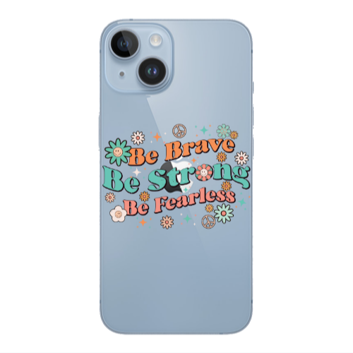 Apple iPhone 14 Plus Be Brave Transparent Silicone TPU Θήκη