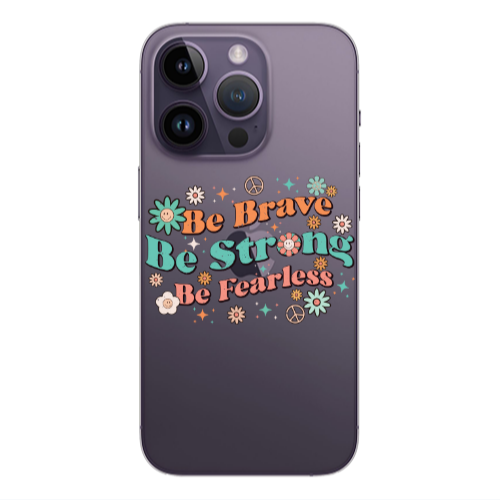 Apple iPhone 14 Pro  Be Brave Transparent Silicone TPU Θήκη