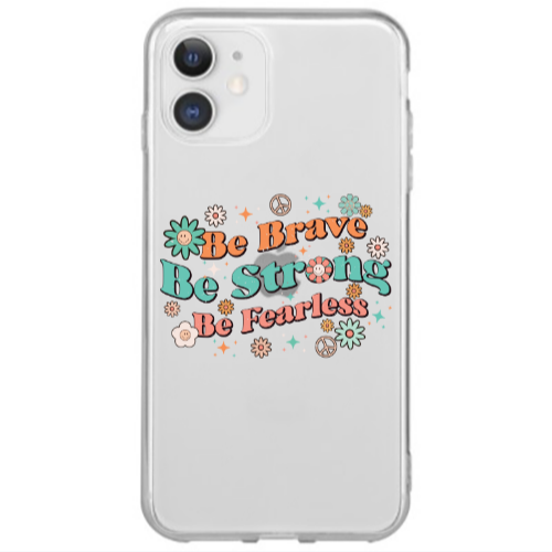 Apple iPhone 12 Mini Be Brave Transparent Silicone TPU Θήκη