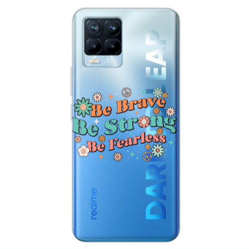 Realme 8 Pro Be Brave Transparent Silicone TPU Θήκη