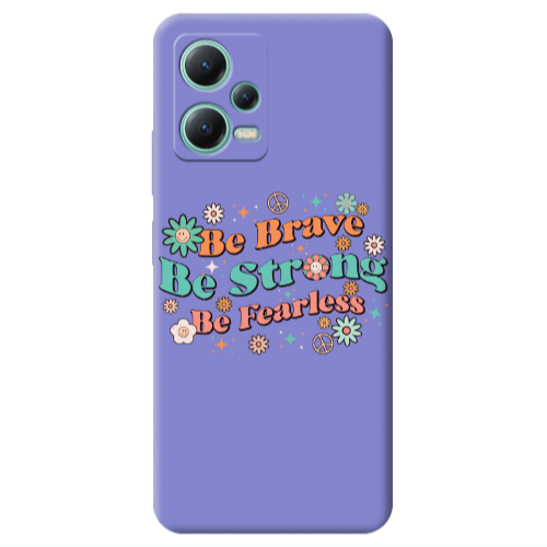 Xiaomi Redmi Note 12 Pro 5G Be Brave Purple Colored Silicone TPU Θήκη