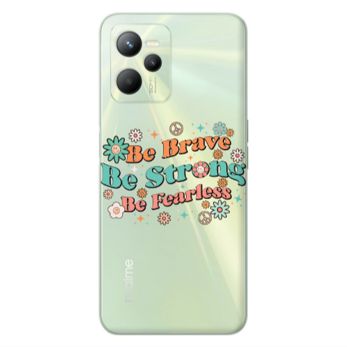 Realme C35 Be Brave Transparent Silicone TPU Θήκη