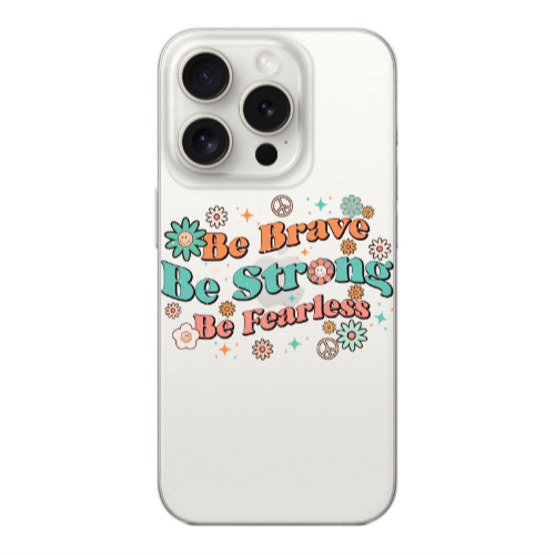 Apple iPhone 15 Pro Be Brave Transparent Silicone TPU Θήκη