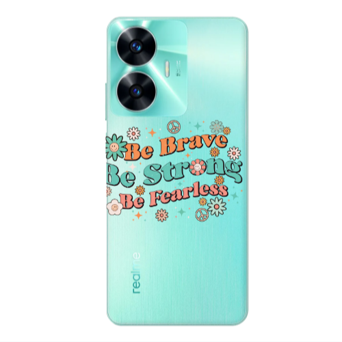 Realme C55 Be Brave Transparent Silicone TPU Θήκη