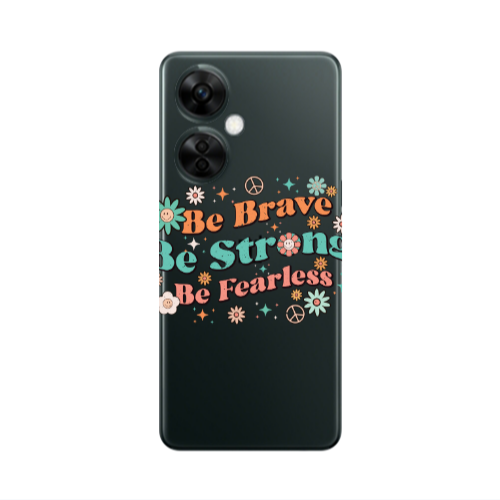 Oneplus Nord CE 3 Lite 5G Be Brave Transparent Silicone TPU Θήκη