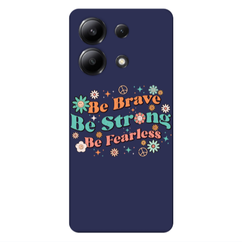 Xiaomi Redmi Note 13 4G Be Brave Dark blue Colored Silicone TPU Θήκη
