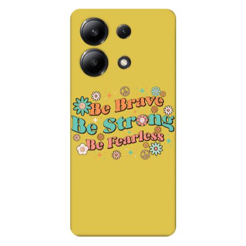 Xiaomi Redmi Note 13 4G Be Brave Yellow Colored Silicone TPU Θήκη