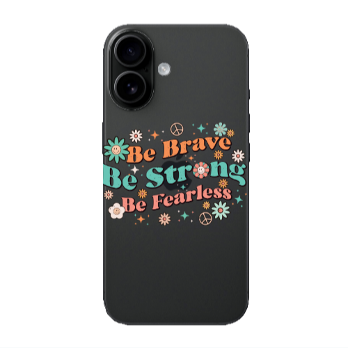Apple Iphone 16 Be Brave Transparent Silicone TPU Θήκη