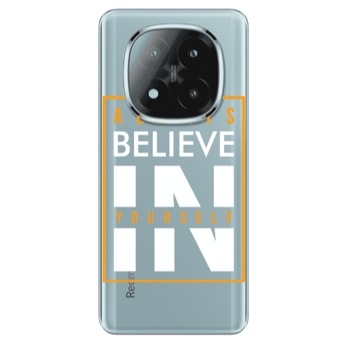 Xiaomi Redmi Note 14 Pro + 5g Always Belive Transparent Silicone TPU Θήκη