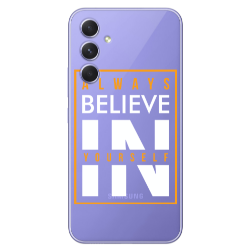 Samsung A56 Always Belive Transparent Silicone TPU Θήκη