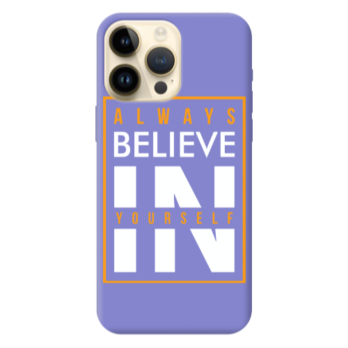 Apple iPhone 13 Pro Max Always Belive Purple Colored Silicone TPU Θήκη