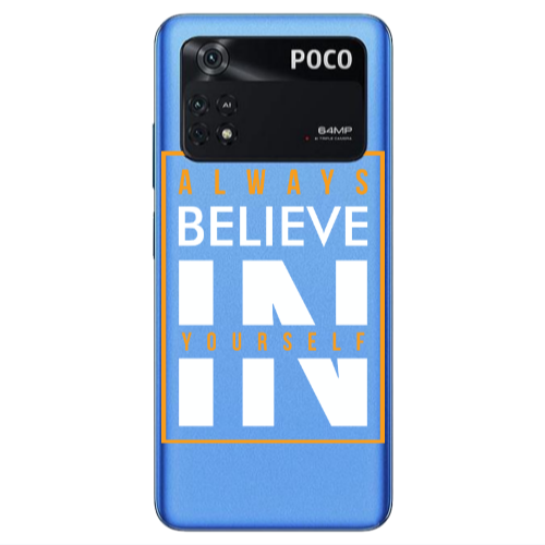 Xiaomi Poco M4 Pro 4G Always Belive Transparent Silicone TPU Θήκη