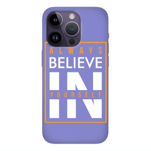 Apple iPhone 14 Pro  Always Belive Purple Colored Silicone TPU Θήκη