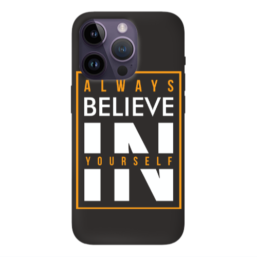 Apple iPhone 14 Pro  Always Belive Black Colored Silicone TPU Θήκη