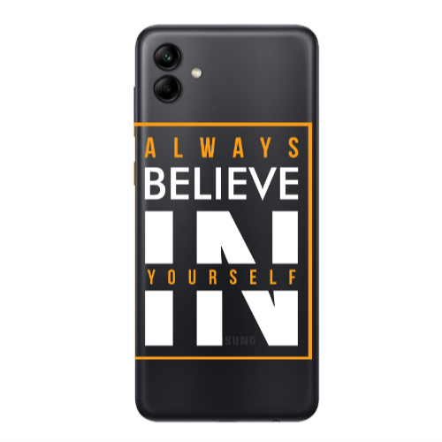 Samsung A04 Always Belive Transparent Silicone TPU Θήκη