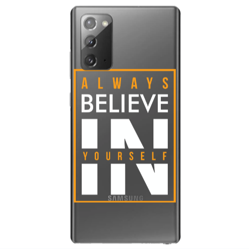 Samsung Note 20 Always Belive Transparent Silicone TPU Θήκη