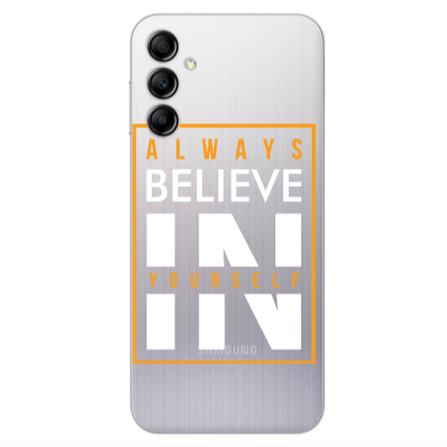 Samsung A14 5G Always Belive Transparent Silicone TPU Θήκη