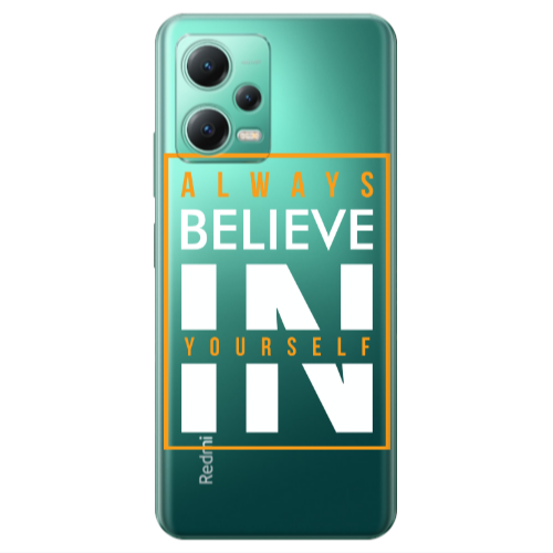 Xiaomi Redmi Note 12 Pro 5G Always Belive Transparent Silicone TPU Θήκη