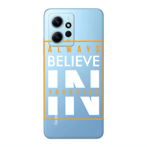 Xiaomi Redmi Note 12 4G Always Belive Transparent Silicone TPU Θήκη