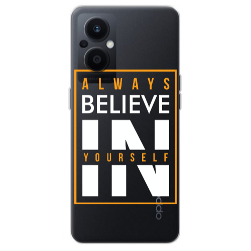 Oppo Reno 7 Lite Always Belive Transparent Silicone TPU Θήκη