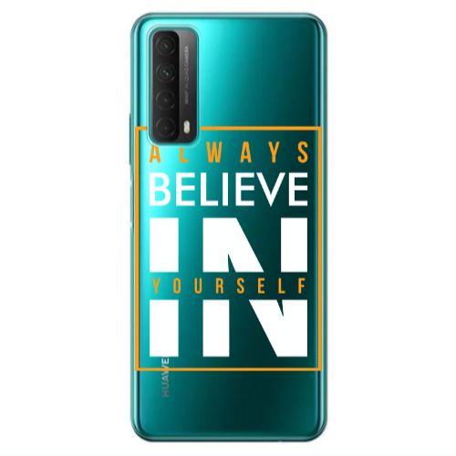 Huawei P Smart 2021 Always Belive Transparent Silicone TPU Θήκη