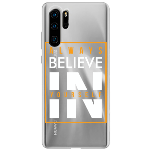 Huawei P30 Pro Always Belive Transparent Silicone TPU Θήκη
