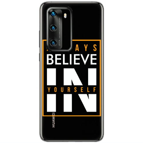 Huawei P40 Always Belive Transparent Silicone TPU Θήκη