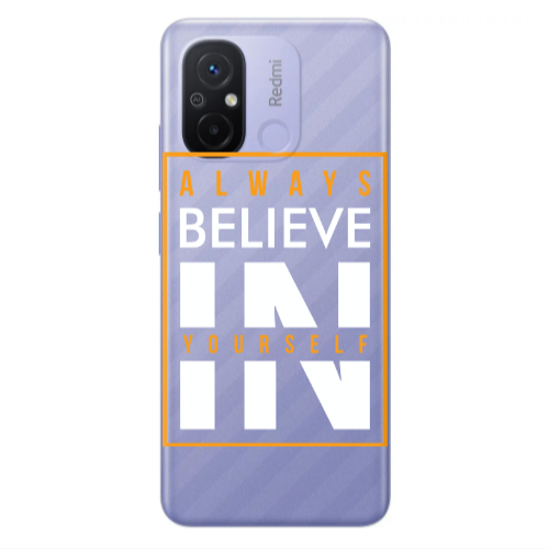 Xiaomi Redmi 12C Always Belive Transparent Silicone TPU Θήκη