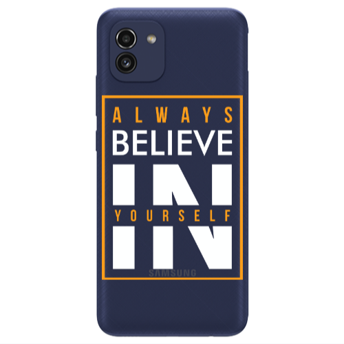 Samsung A03 Always Belive Transparent Silicone TPU Θήκη
