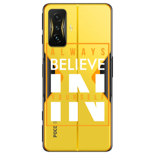 Xiaomi Poco F4 Gt Always Belive Transparent Silicone TPU Θήκη