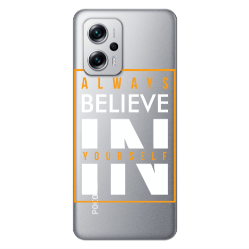 Xiaomi Poco X4 GT Always Belive Transparent Silicone TPU Θήκη