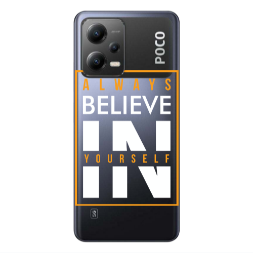 Xiaomi Poco X5 Always Belive Transparent Silicone TPU Θήκη