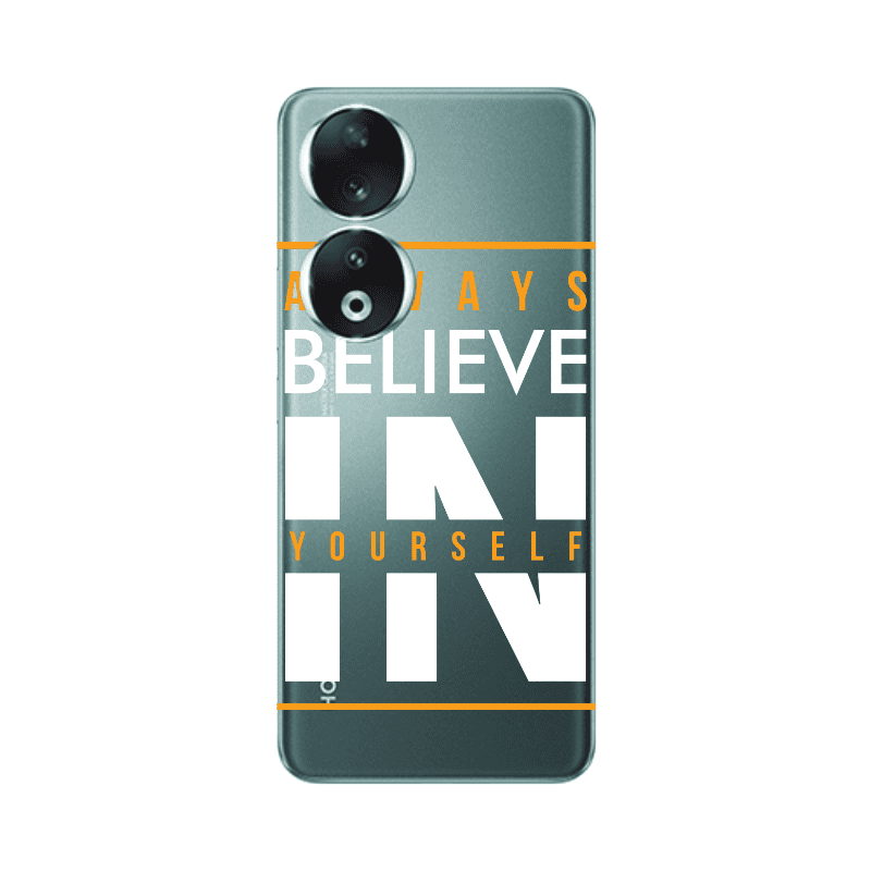 Honor 90 5G Always Belive Transparent Silicone TPU Θήκη