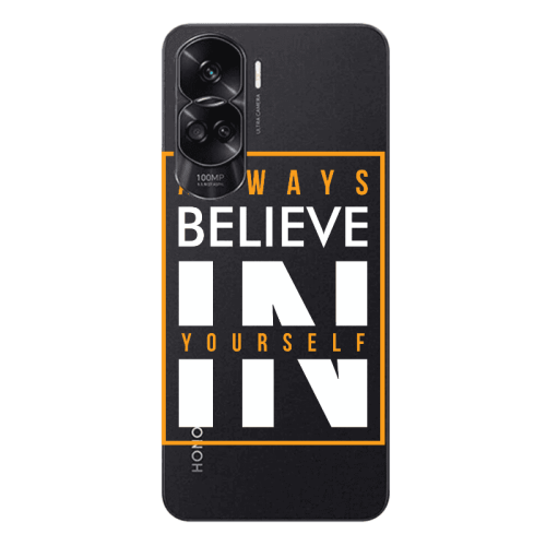 Honor 90 Lite 5G Always Belive Transparent Silicone TPU Θήκη