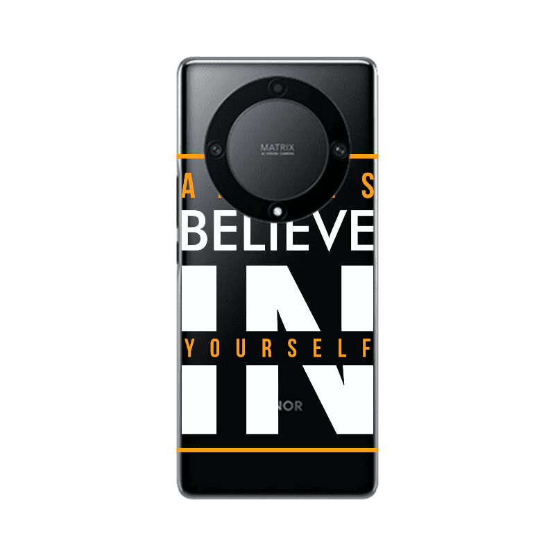 Honor Magic5 Lite 5G Always Belive Transparent Silicone TPU Θήκη