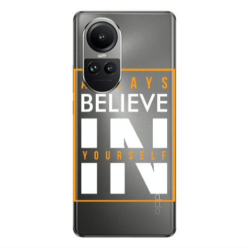 Oppo Reno10 5G Always Belive Transparent Silicone TPU Θήκη