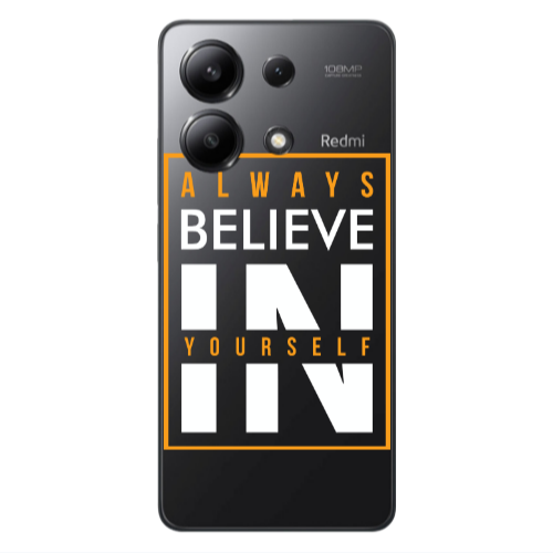 Xiaomi Redmi Note 13 4G Always Belive Transparent Silicone TPU Θήκη