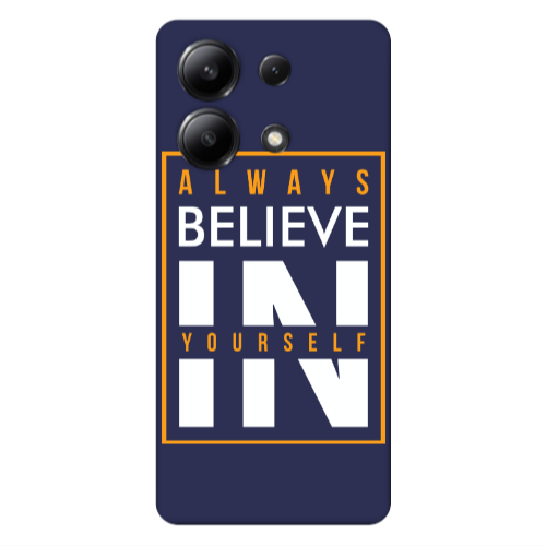 Xiaomi Redmi Note 13 4G Always Belive Dark blue Colored Silicone TPU Θήκη