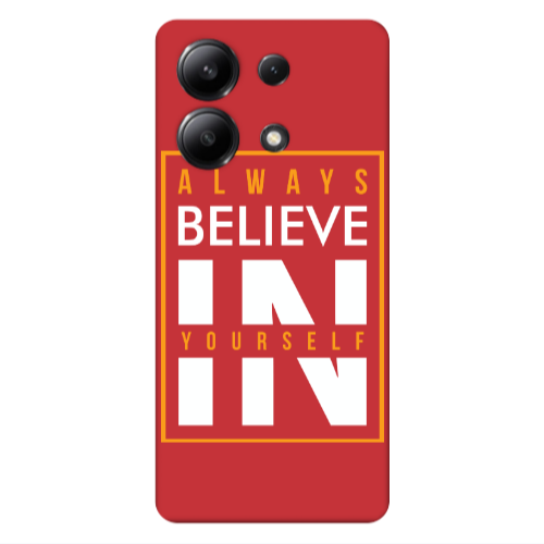 Xiaomi Redmi Note 13 4G Always Belive Red Colored Silicone TPU Θήκη