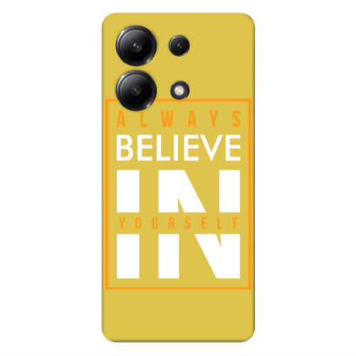 Xiaomi Redmi Note 13 4G Always Belive Yellow Colored Silicone TPU Θήκη