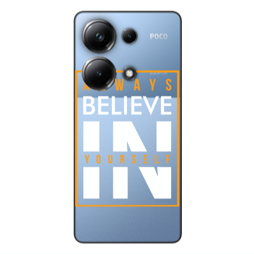 Xiaomi Poco M6 Pro 4G Always Belive Transparent Silicone TPU Θήκη