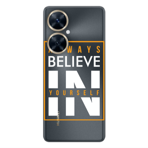 Huawei Nova 11i Always Belive Transparent Silicone TPU Θήκη