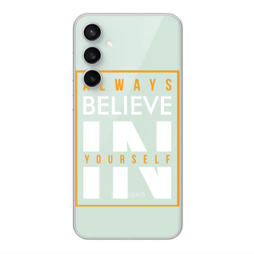 Samsung S24 Always Belive Transparent Silicone TPU Θήκη