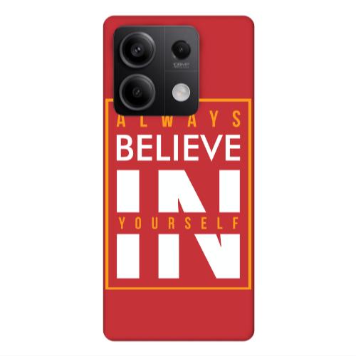Xiaomi Redmi Note 13Pro 5G Always Belive Red Colored Silicone TPU Θήκη