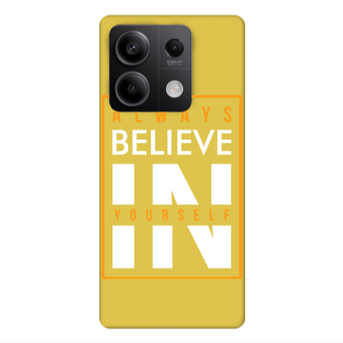Xiaomi Redmi Note 13Pro 5G Always Belive Yellow Colored Silicone TPU Θήκη