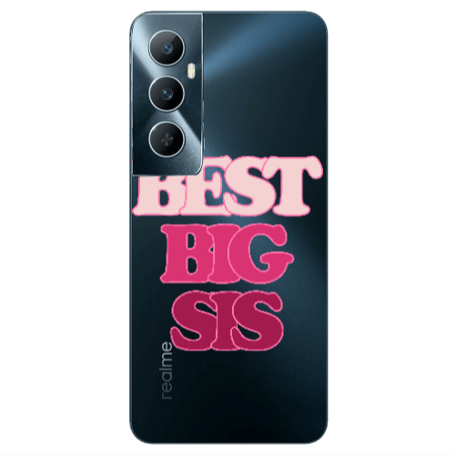 Realme C65 Best Big Sis Transparent Silicone TPU Θήκη