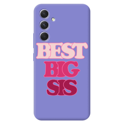 Samsung A56 Best Big Sis Purple Colored Silicone TPU Θήκη