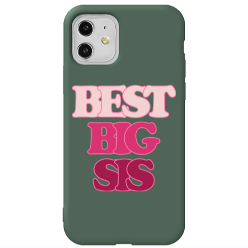 Apple iPhone 11  Be Creative Dark Green Colored Silicone TPU Θήκη